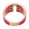  Ceramic Ring Set in 18kt Pink Gold with Natural Diamonds