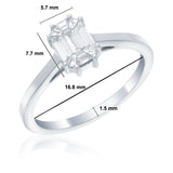 1 Carat Face-Up Invisible Set Diamond Ring Stunning Seamless Sparkle for Timeless Elegance