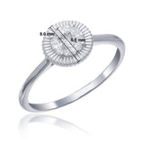 Sun Diamond Ring with Half Carat Face-Up Diamond Radiant Design with a Touch of Timeless Elegance