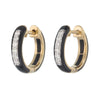 Gold Earrings with Natural Diamonds 