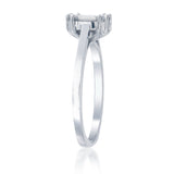 Bezel Set East West 1 Carat Face-Up Pie Cut Diamond Ring Modern Elegance with a Bold Stylish Look