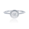 Sun Diamond Ring with Half Carat Face-Up Diamond Radiant Design with a Touch of Timeless Elegance