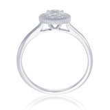 Sun Diamond Ring with Half Carat Face-Up Diamond Radiant Design with a Touch of Timeless Elegance