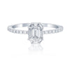 Invisible Set Fancy Diamond Ring with 2 Carat Face-Up Stunning Sparkle and Elegant Design