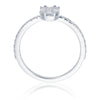 Invisible Set Fancy Diamond Ring with 2 Carat Face-Up Stunning Sparkle and Elegant Design