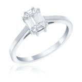 1 Carat Face-Up Invisible Set Diamond Ring Stunning Seamless Sparkle for Timeless Elegance