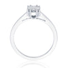 1 Carat Face-Up Invisible Set Diamond Ring Stunning Seamless Sparkle for Timeless Elegance