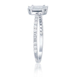 Invisible Set Fancy Diamond Ring with 2 Carat Face-Up Stunning Sparkle and Elegant Design