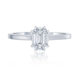 1 Carat Face-Up Invisible Set Diamond Ring Stunning Seamless Sparkle for Timeless Elegance