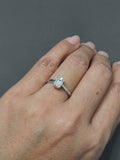 1 Carat Face-Up Invisible Set Diamond Ring Stunning Seamless Sparkle for Timeless Elegance