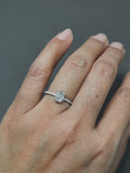 Invisible Set Fancy Diamond Ring with 2 Carat Face-Up Stunning Sparkle and Elegant Design