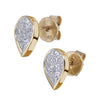 Pear Cut Diamond Illusion Earrings Designed with Fancy Cut Diamonds for a Brilliant 1 Carat Solitaire Look