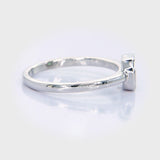 Bezel Set East West 1 Carat Face-Up Pie Cut Diamond Ring Modern Elegance with a Bold Stylish Look