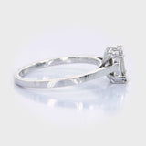 1 Carat Face-Up Invisible Set Diamond Ring Stunning Seamless Sparkle for Timeless Elegance