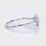 Sun Diamond Ring with Half Carat Face-Up Diamond Radiant Design with a Touch of Timeless Elegance