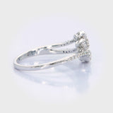 Minimalist Ring with Baguette Round Diamonds  Sleek Elegant Design for a Modern Timeless Look