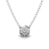 Round Diamond Necklace | Round Necklace | Trinity Designer Jewel