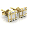 TE073 - Unique Design Gold with Diamond Earrings Jewelry for Women and Girls