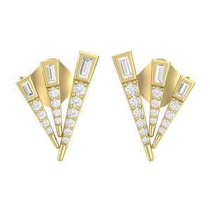 TE075 - Exclusive Design Diamond Earrings Jewelry for Women and Girls