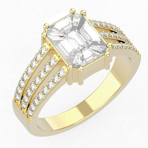 TTR028 - Mirage Diamond Ring 4.00 ct Stylish Jewelry for Women & Girls