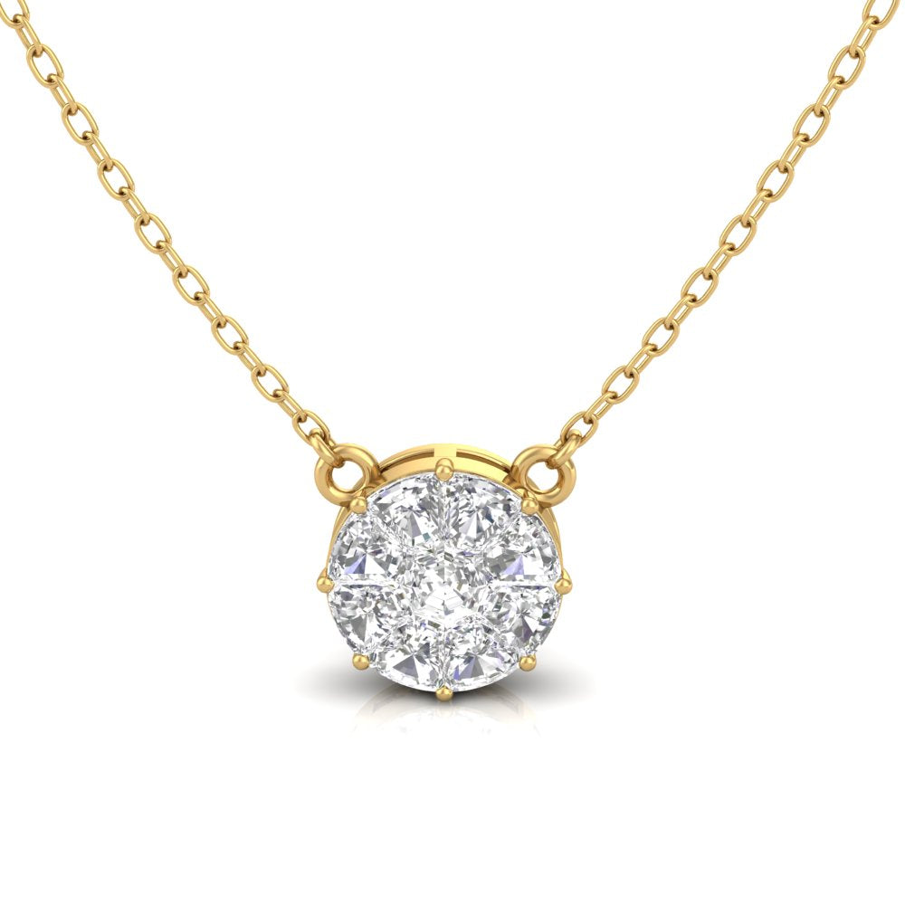 Large Floating Diamond Necklace – Graziela Gems
