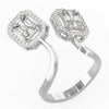 TR041 - Modern Stylish Mirage Diamond Ring Perfect Jewelry 