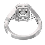TR050-Mirage diamond ring - 4 ct face up