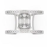 TR061 Mirage Diamond Ring with 3 Carat Face-Up for Women