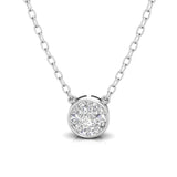 Round Diamond Necklace | Round Necklace | Trinity Designer Jewel