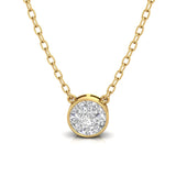 Round Diamond Necklace | Round Necklace | Trinity Designer Jewel