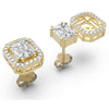 AE006 - Exquisite Pie Cut Diamond Earrings for Women & Girls