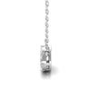 Chic Round Diamond Invisible Illusion Necklace for Women 