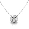  TNK017 Round Diamond Invisible Illusion Necklace 