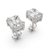 Step Cut Mosaic Diamond Earrings TE011